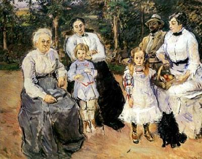 Max Slevogt Familie Slevogt im Garten von Godramstein china oil painting image